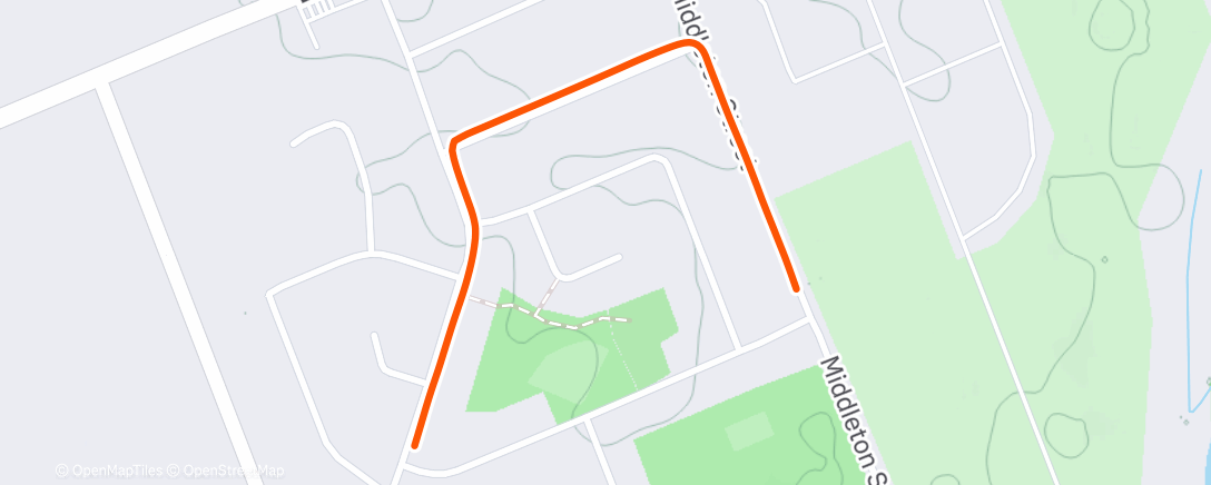 Map of the activity, Afternoon Walk