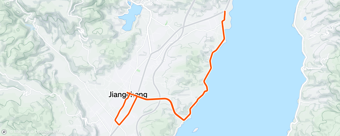 Map of the activity, Afternoon Ride