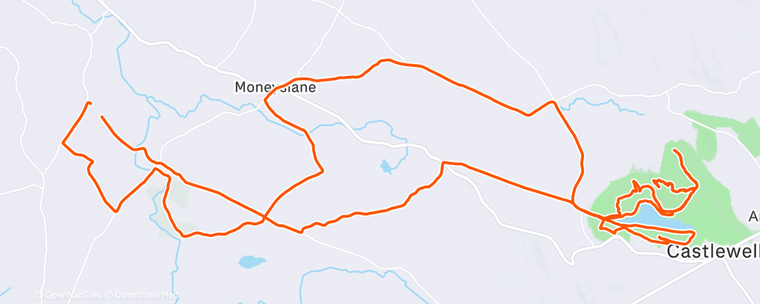 Map of the activity, Morning Mountain Bike Ride
