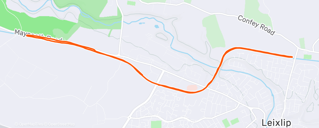 Map of the activity, Lunch Run