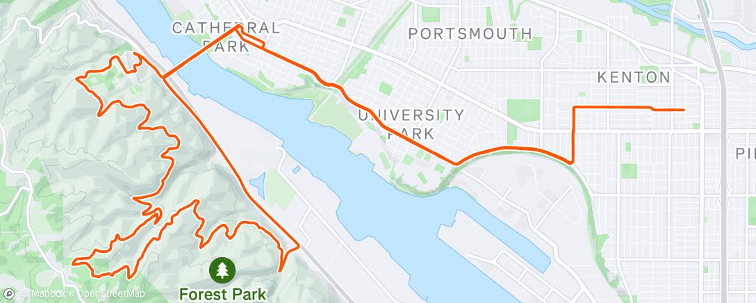 Map of the activity, Afternoon Ride