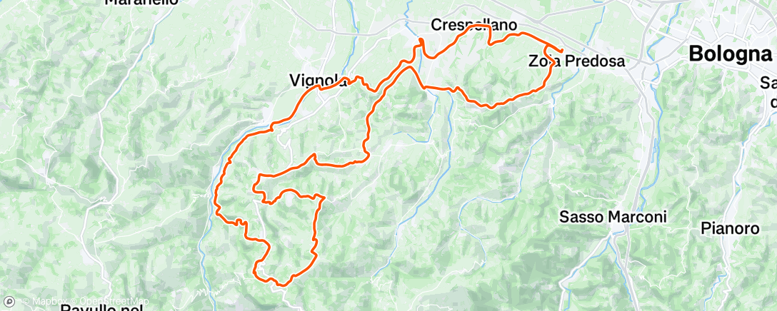 Map of the activity, Morning Ride