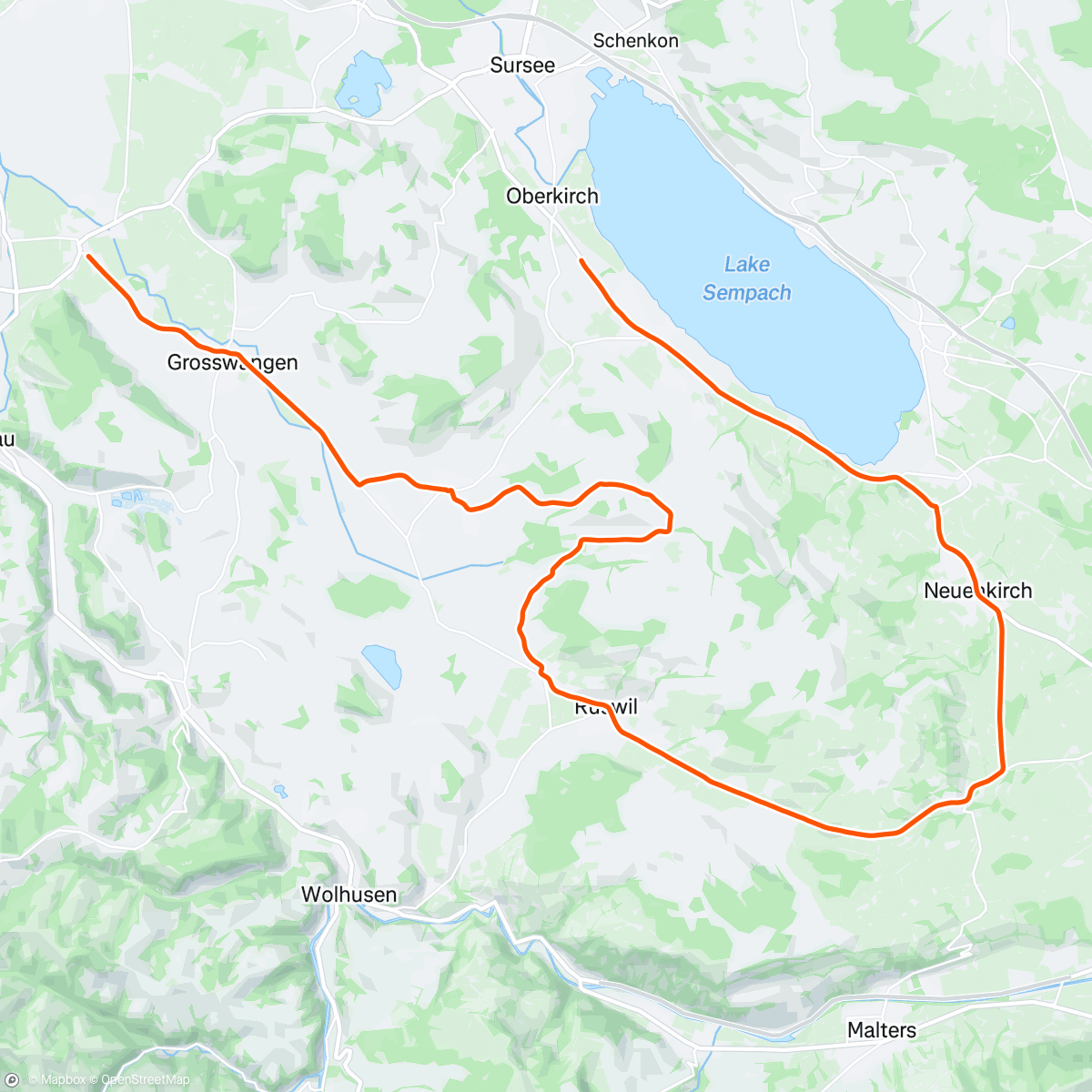 Map of the activity, ROUVY - Tour de Suisse 2023 | Stage 2 - Sursee