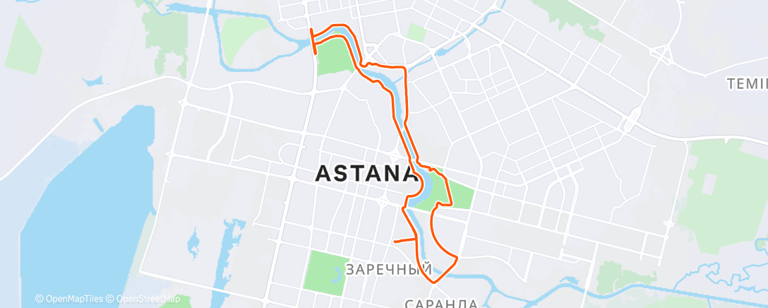 Map of the activity, DIE HARD 21.1km