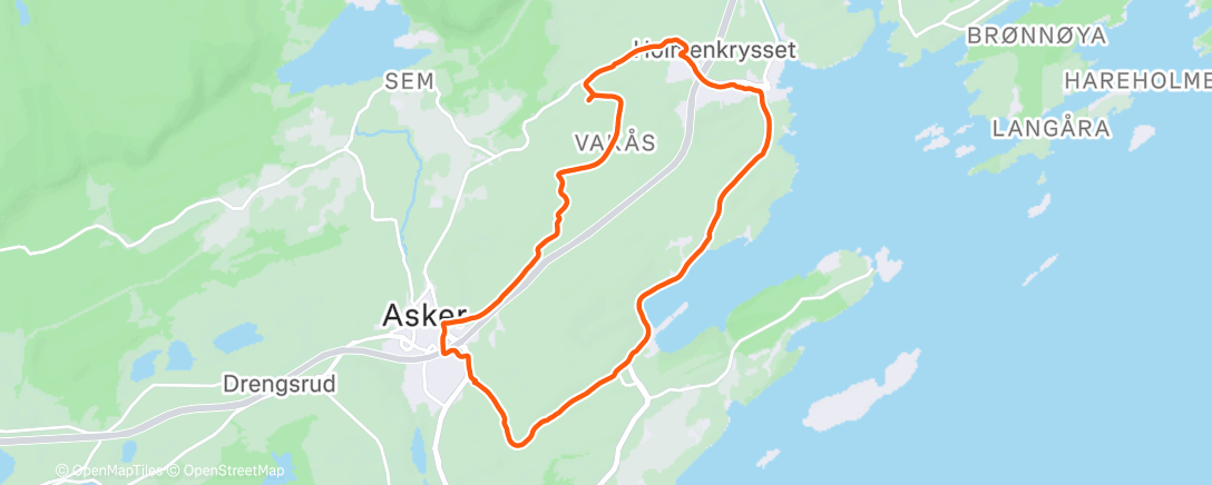 Map of the activity, Lunch Run