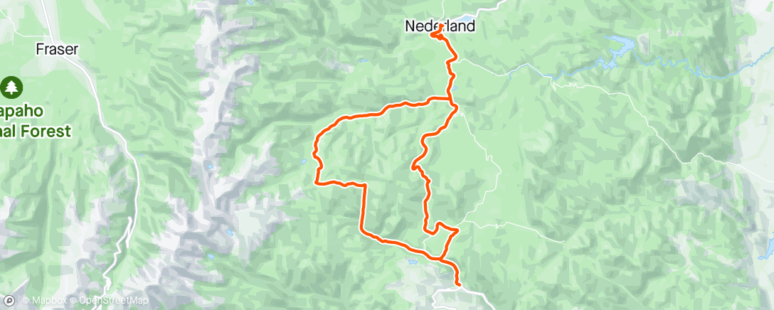 Map of the activity, Gilpin gulches