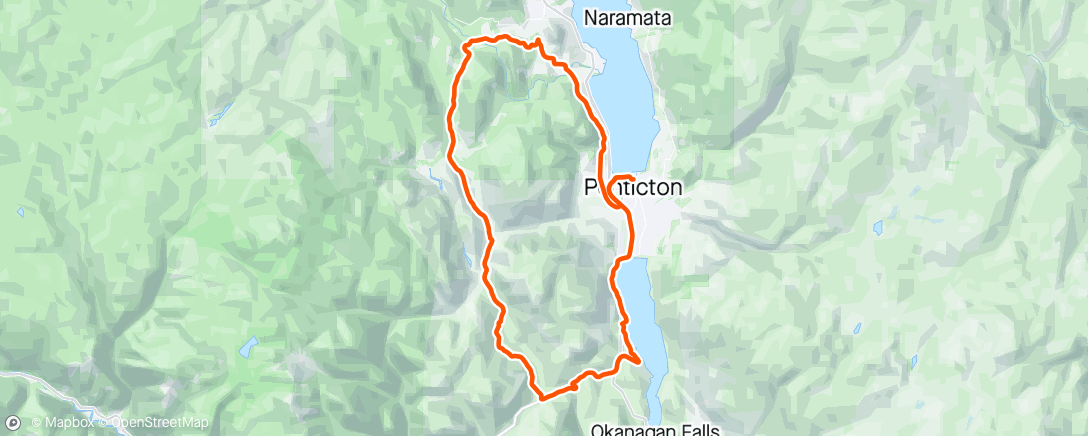 Map of the activity, Gravel Camp - Day 2