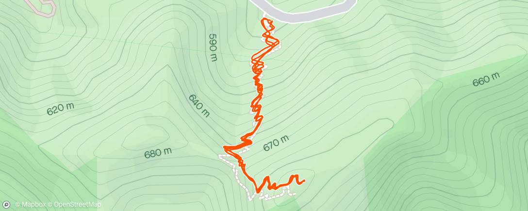 Map of the activity, After a week of no running, trying to blow the cobwebs out. Remutaka Trig double - hike up jog down