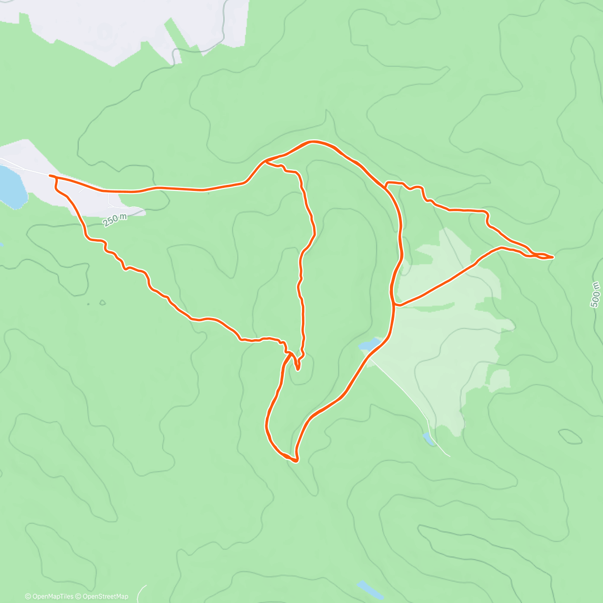 Map of the activity, Morning Mountain Bike Ride