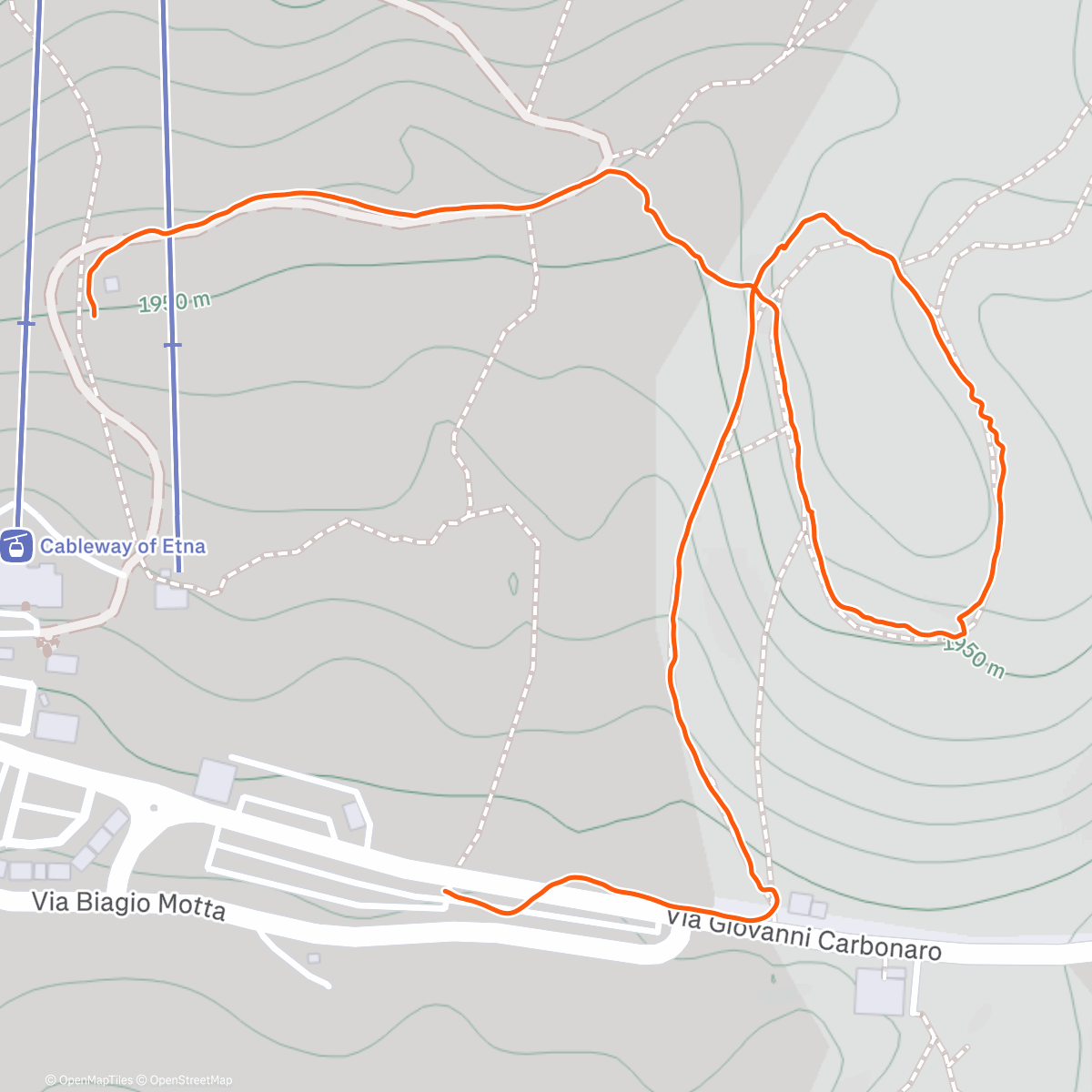 Map of the activity, Wanderung am Nachmittag