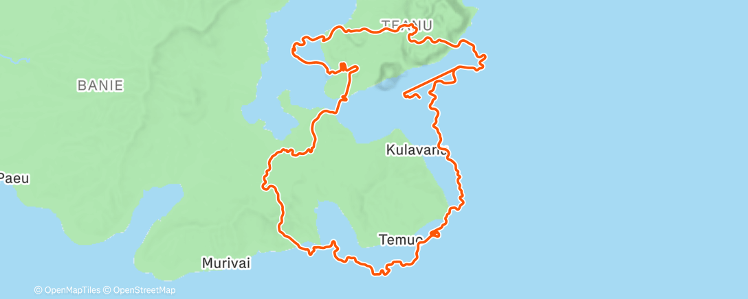 Map of the activity, Zwift - Triple Flat Loops in Watopia