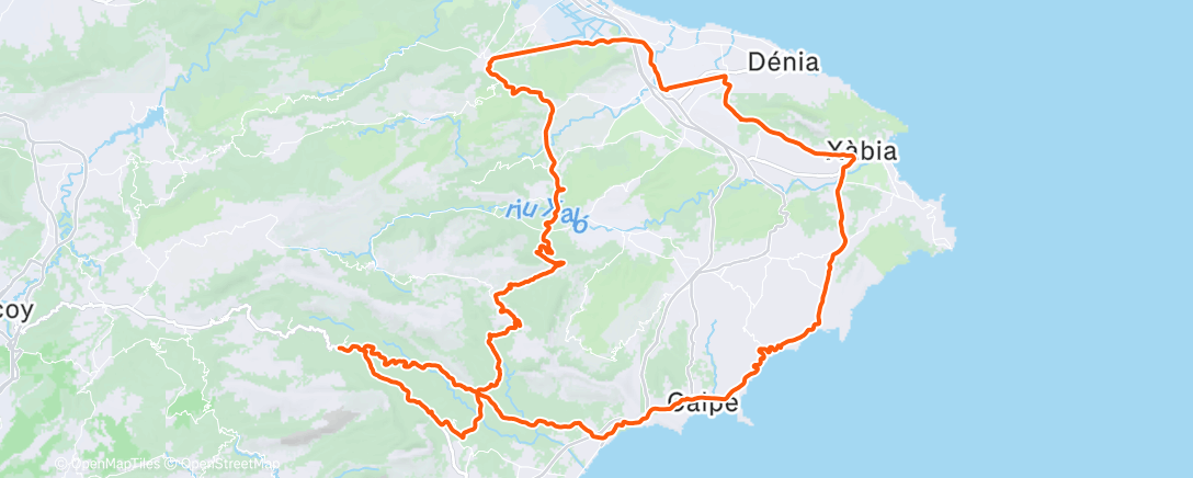 Map of the activity, Morning Ride