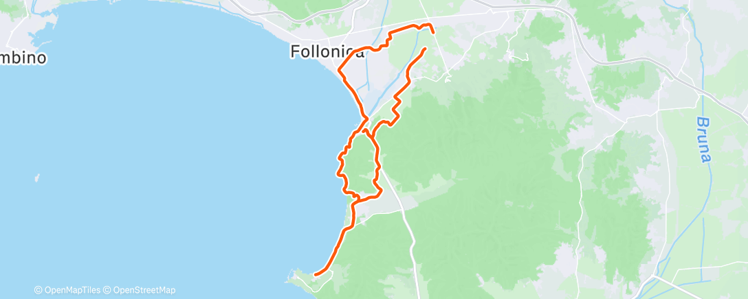 Карта физической активности (Punta Ala Bike)