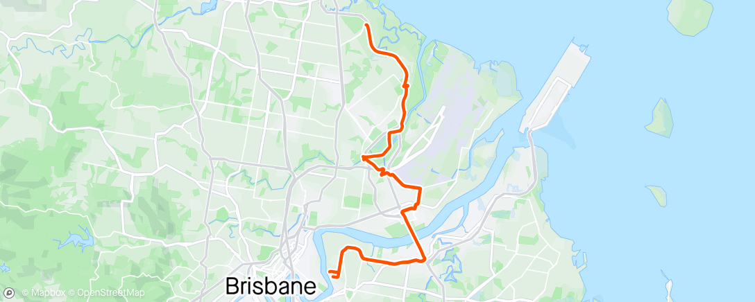 Mappa dell'attività Boondal via bikeway