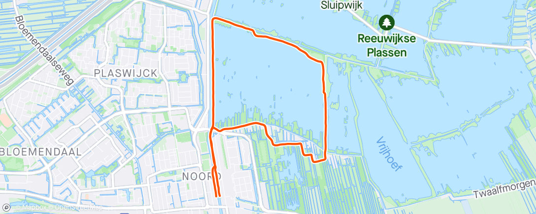 Карта физической активности (Halve Marathon bespiegelingen)