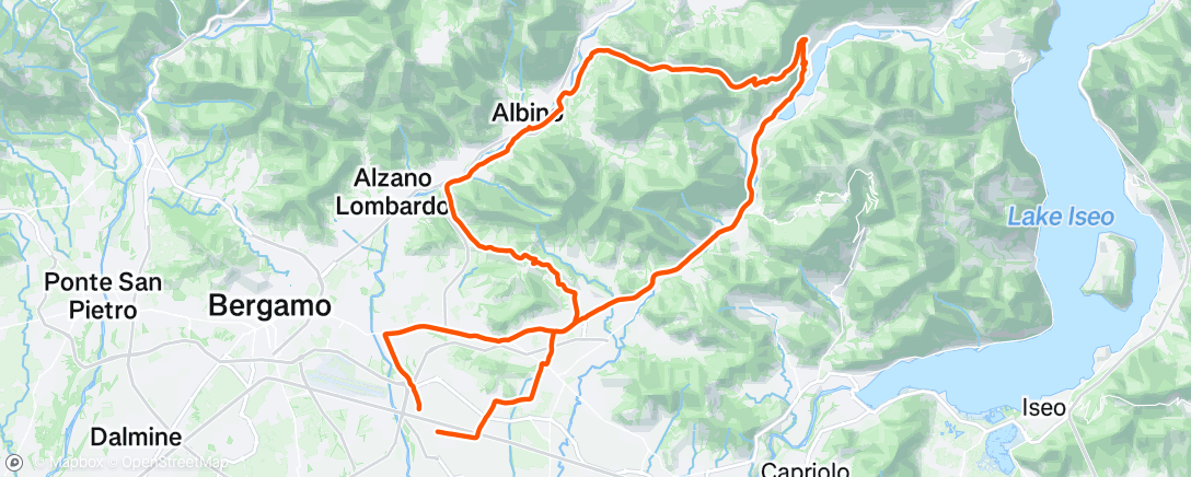 Map of the activity, Morning Ride