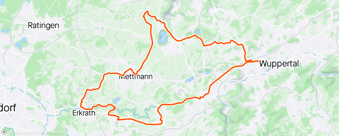 Map of the activity, Stadtradeln