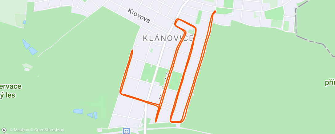 Map of the activity, Morning Run