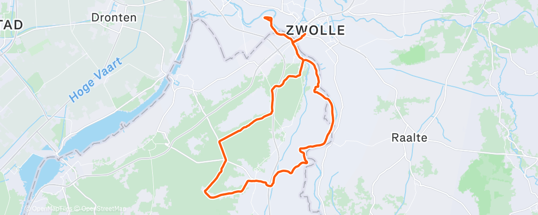 Map of the activity, Morning Ride