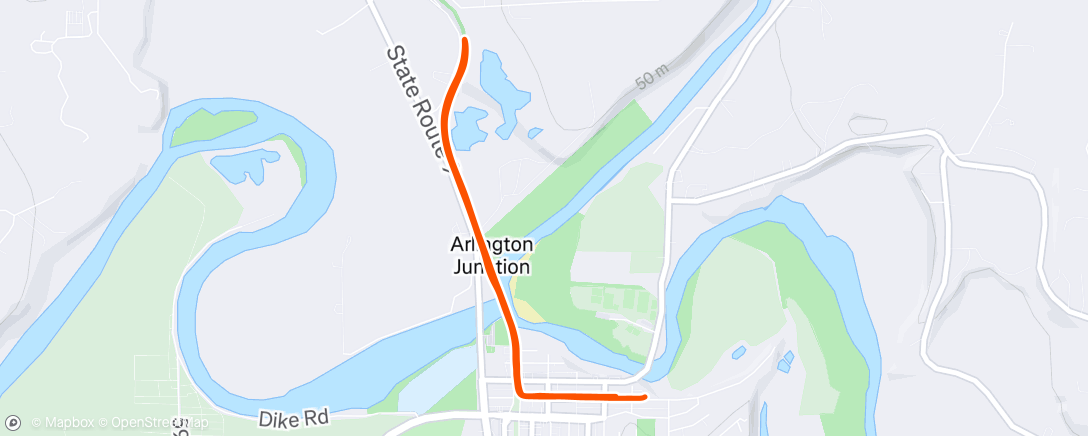 Map of the activity, Morning Run