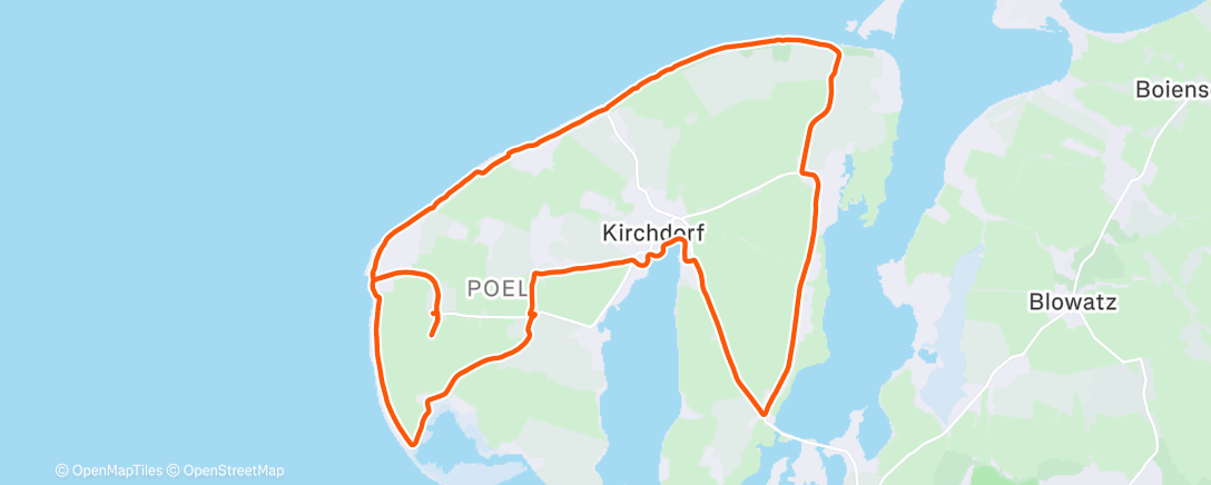 Карта физической активности (Rund um Poel)