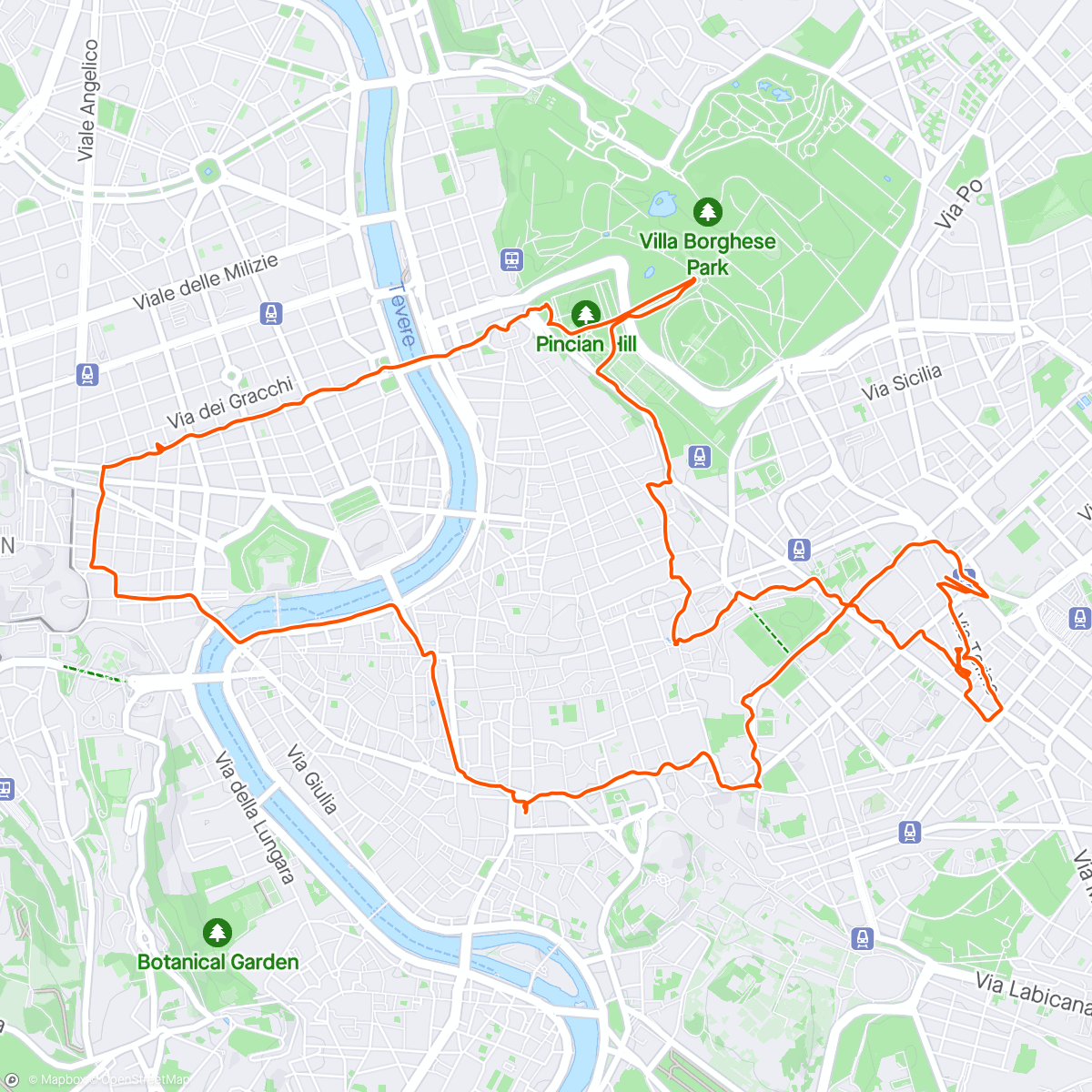 Map of the activity, Rome wander🚶‍♀️🚶‍♂️ 🇮🇹🏛