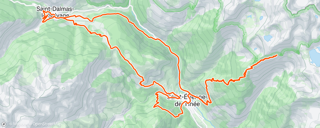 Map of the activity, Morning Run