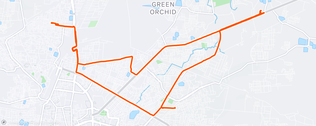 Map of the activity, Evening Ride