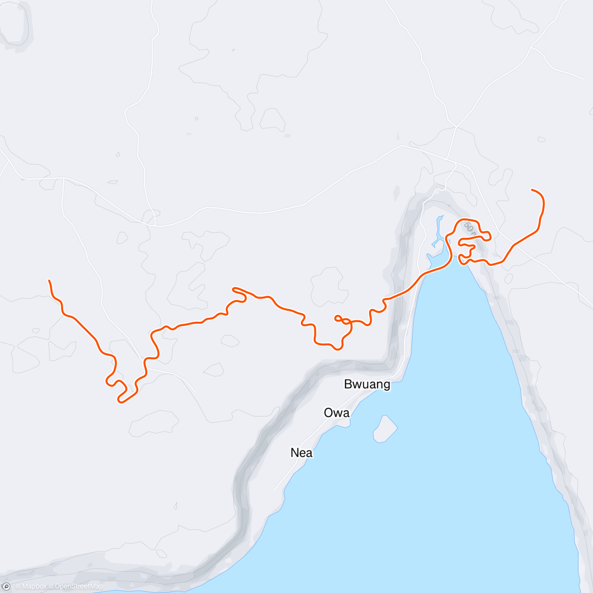 Map of the activity, Zwift - Pacer Group Ride: Makuri 40 in Makuri Islands with Yumi