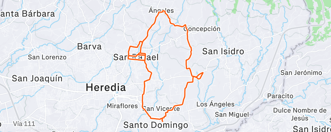 Map of the activity, Morning Ride