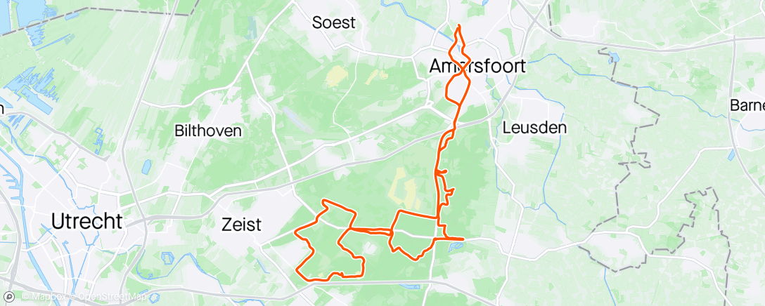 アクティビティ「Ochtendrit op mountainbike」の地図