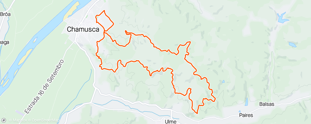 Map of the activity, Trail Chamusca 32k

1° M60