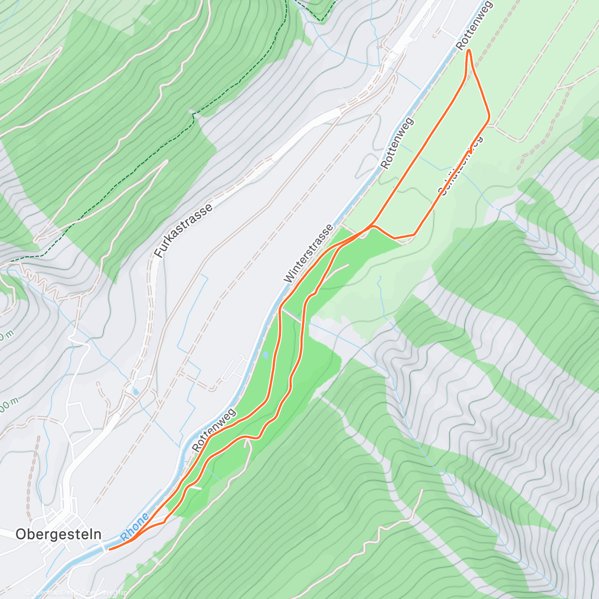 Map of the activity, Ski Nordisch am Nachmittag