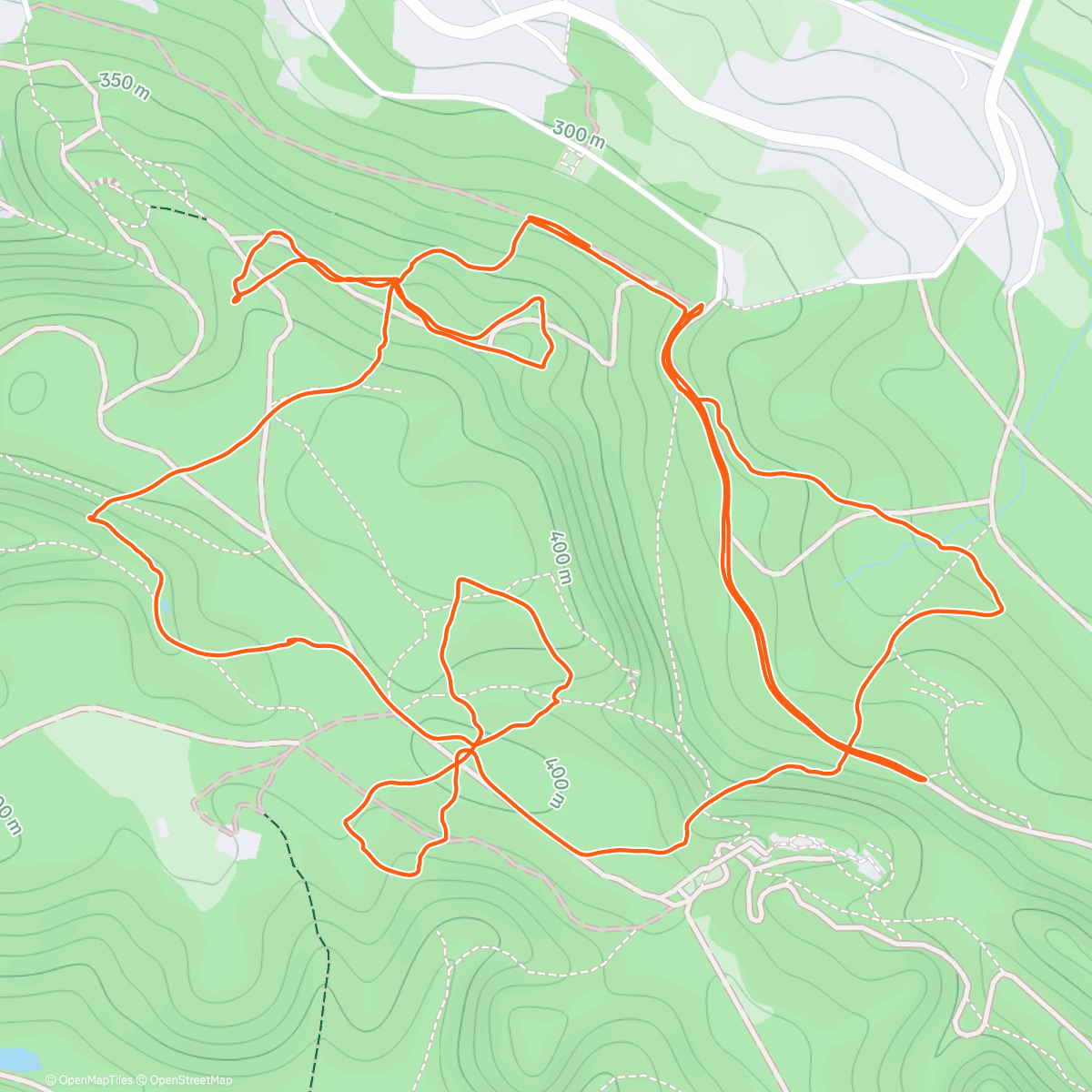 Map of the activity, Turnov kemp - noční OB - Valdštejn