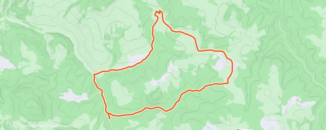 Map of the activity, Lunch Run