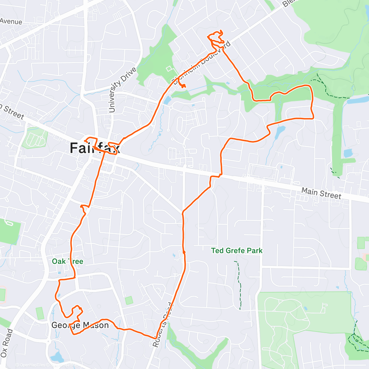 Map of the activity, Дневной хайкинг