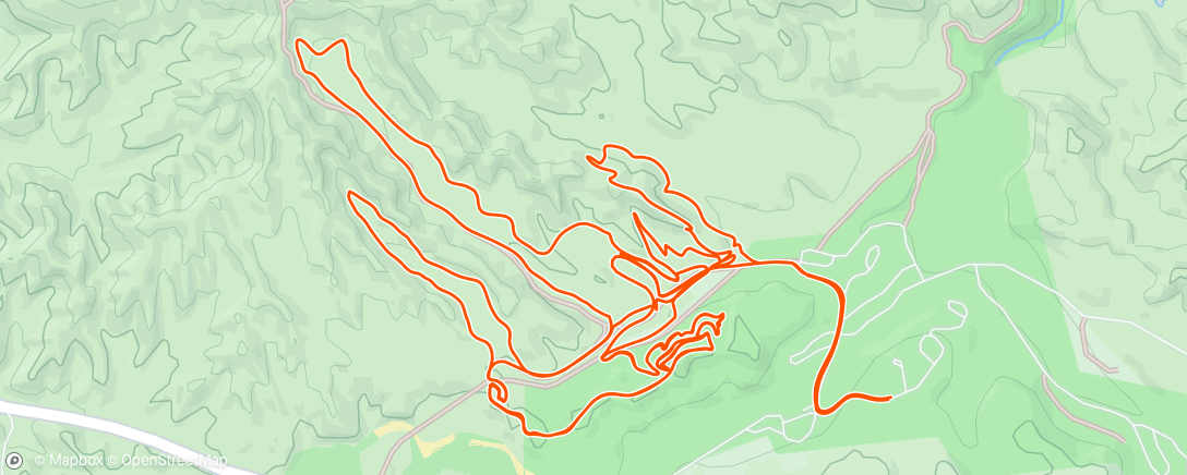 Map of the activity, HS Vail course preride w/ Syd + extra
