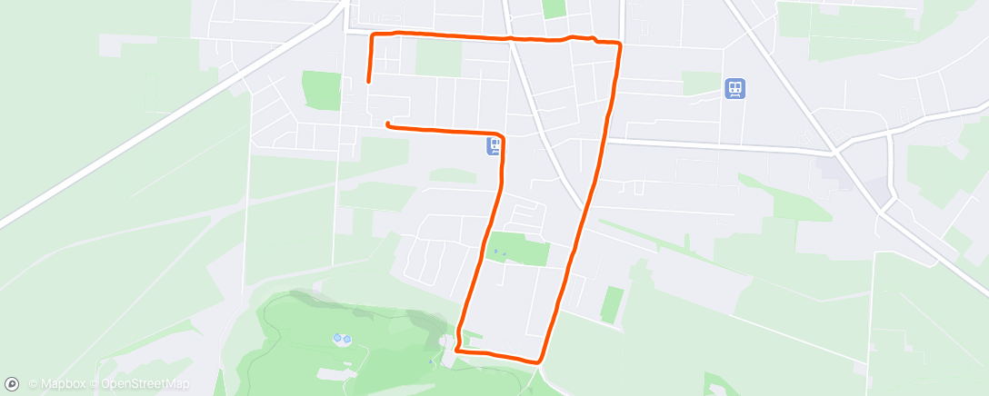 Map of the activity, Lauf am Nachmittag