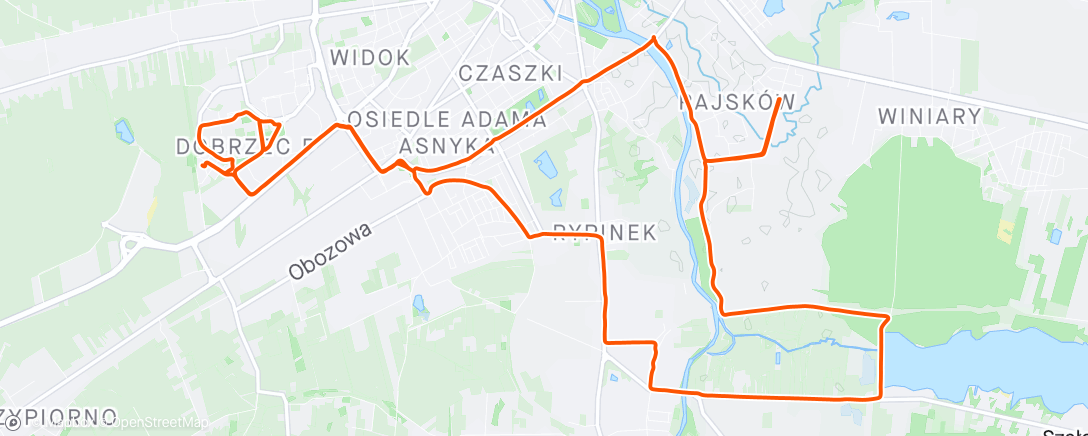Map of the activity, lody, fotelik ride