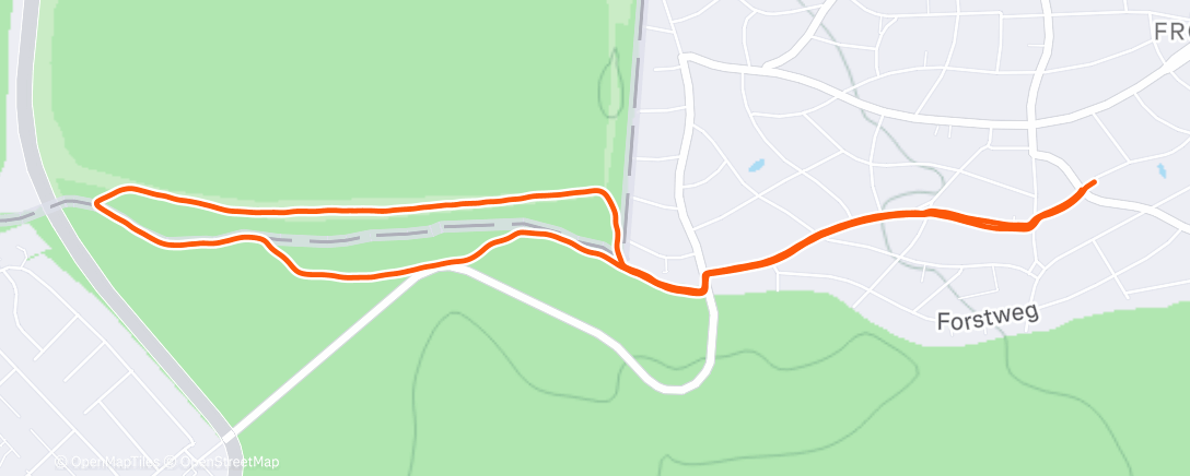 Map of the activity, Afternoon Run - Berlin🎅