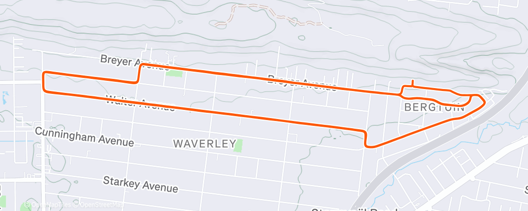 Карта физической активности (Morning Mountain Bike Ride)