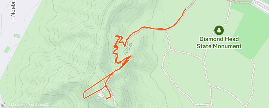 Map of the activity, Morning Hike