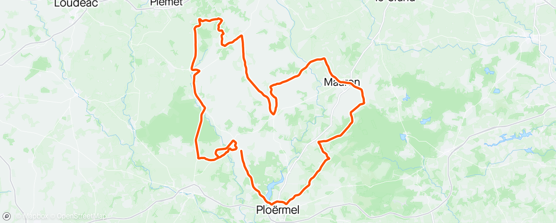 Map of the activity, Ronde du porhoet