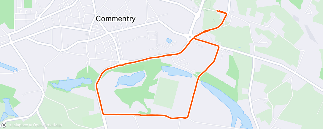 Map of the activity, Reveil musculaire avant l'objectif sur route de l'année😅!