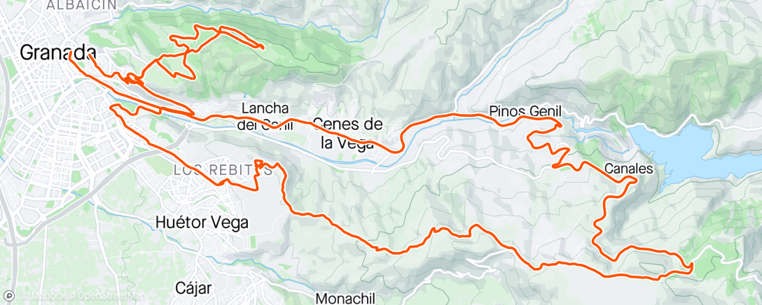 Map of the activity, Llano-Purche con ePinto⚡️