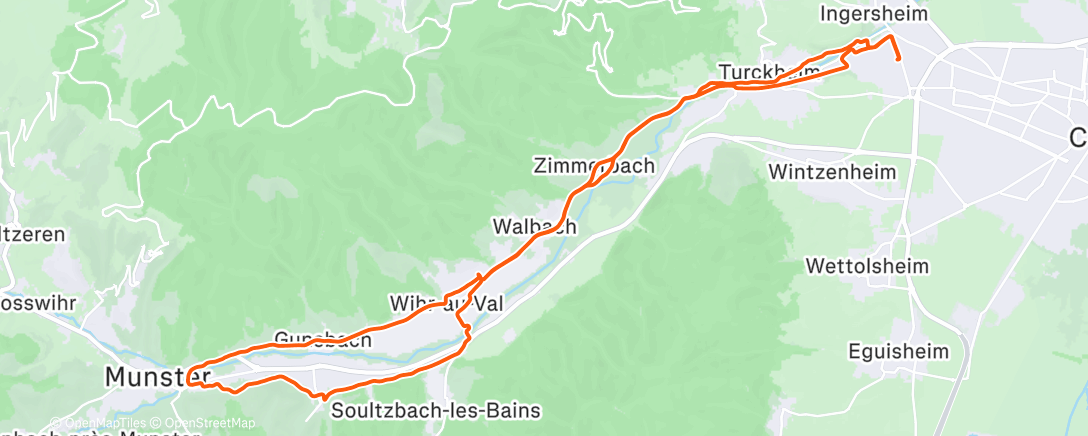 Map of the activity, Pause dans les vignes avec Doumé et mini courses spéciales