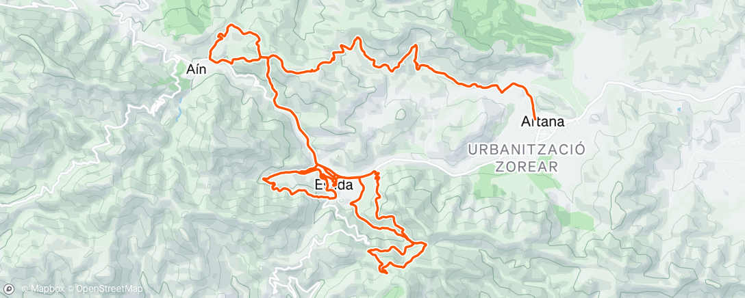 Map of the activity, Sendas Verdes