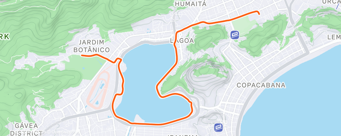Map of the activity, Pedalada matinal