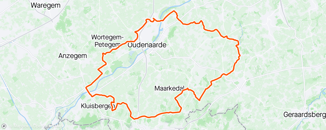 Map of the activity, Volvo after work ride