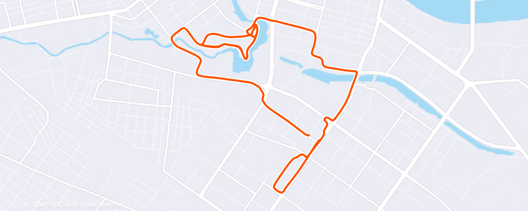 Mapa de la actividad (Утренний забег)